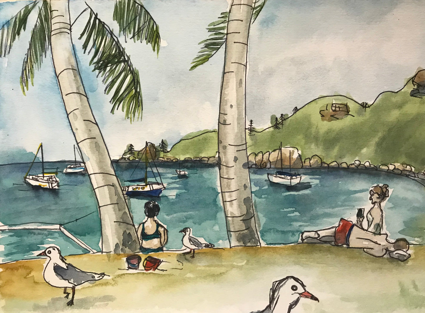 Holiday by the beach