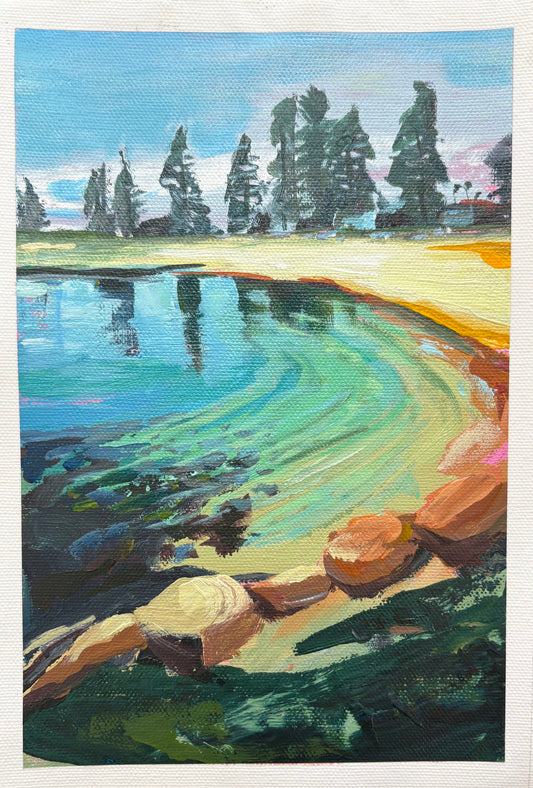 Sapphire coast (A4 giclée fine art print)
