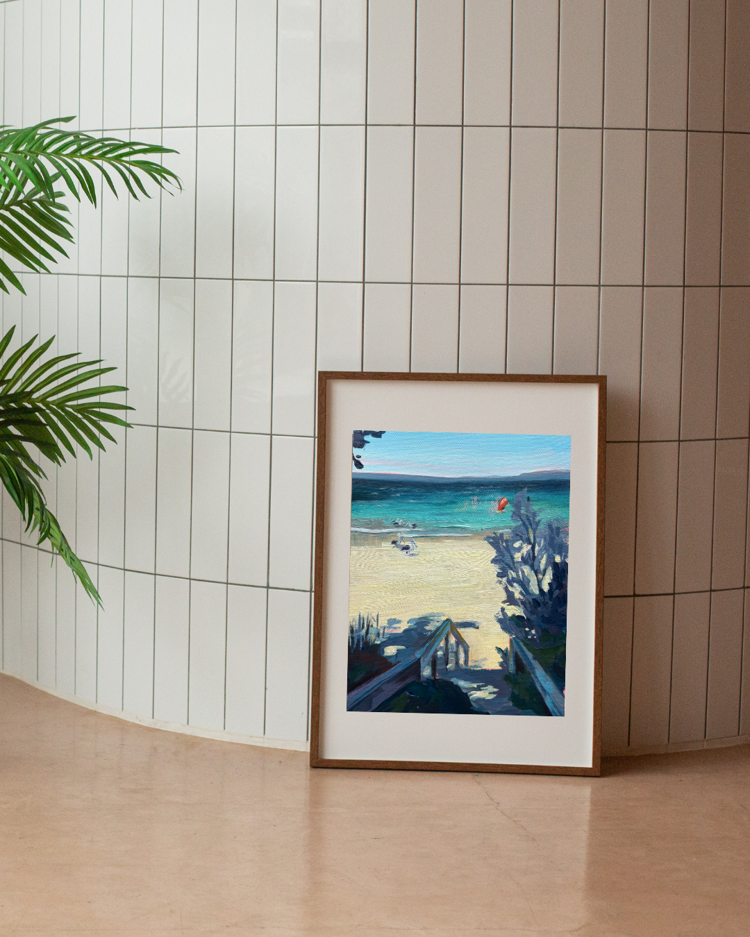 Headed to the beach (A4 giclée fine art print)