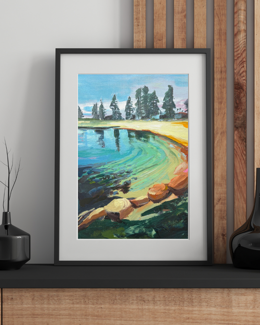 Sapphire coast (A4 giclée fine art print)