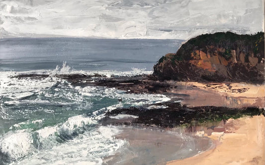 Killy beach (Kilcunda, Victoria) - Original A4 in Acrylic