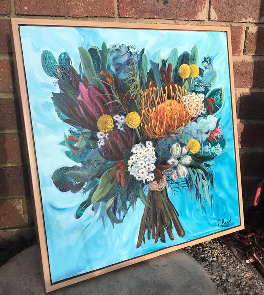 Forever in Bloom – Custom Wedding Bouquet Painting