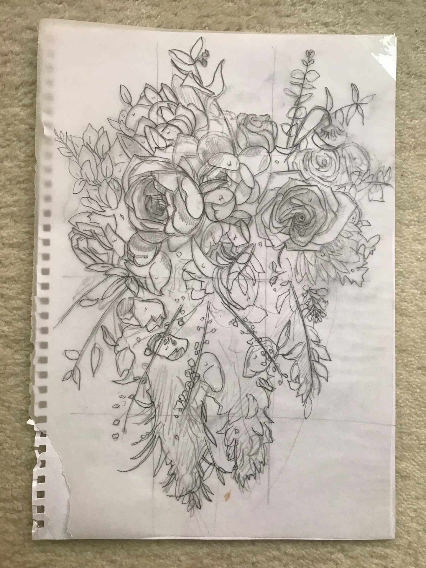 Forever in Bloom – Custom Wedding Bouquet Painting