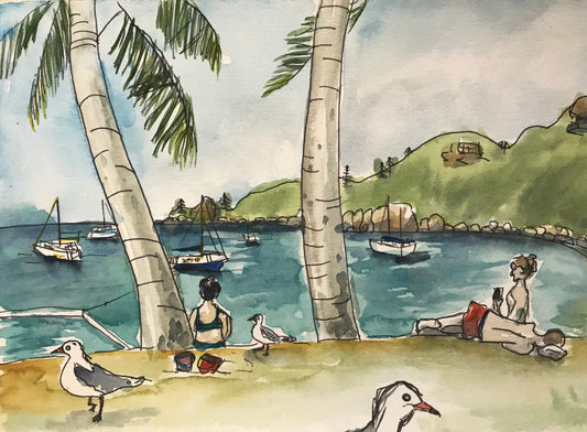 Holiday by the beach