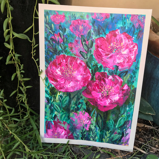 Brilliant pink spring flowers